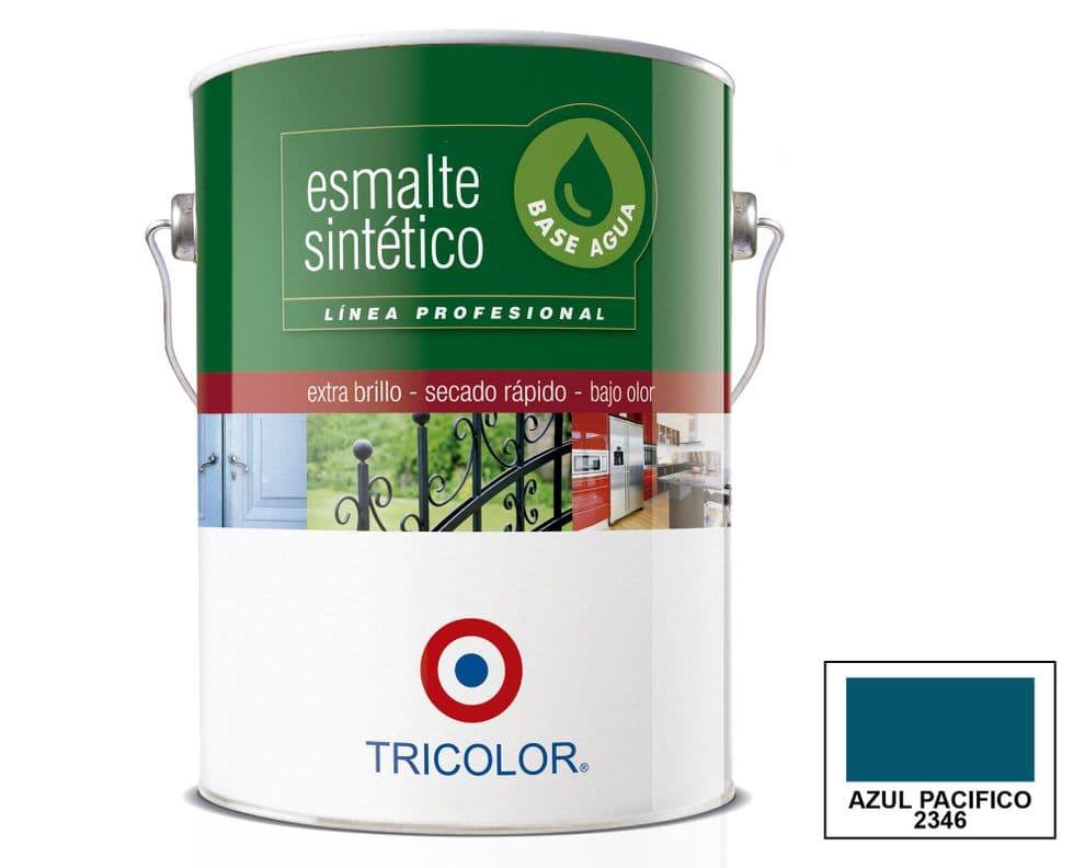 Esmalte sintetico 1 galon Profesional azul pacifico brillante Tricolor