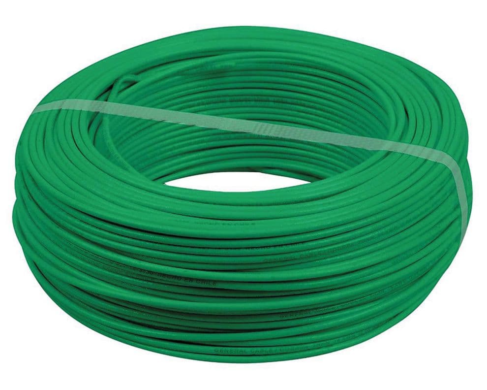 Cable evaflex 2,5 mm 25 m H07Z1-K verde Cocesa.
