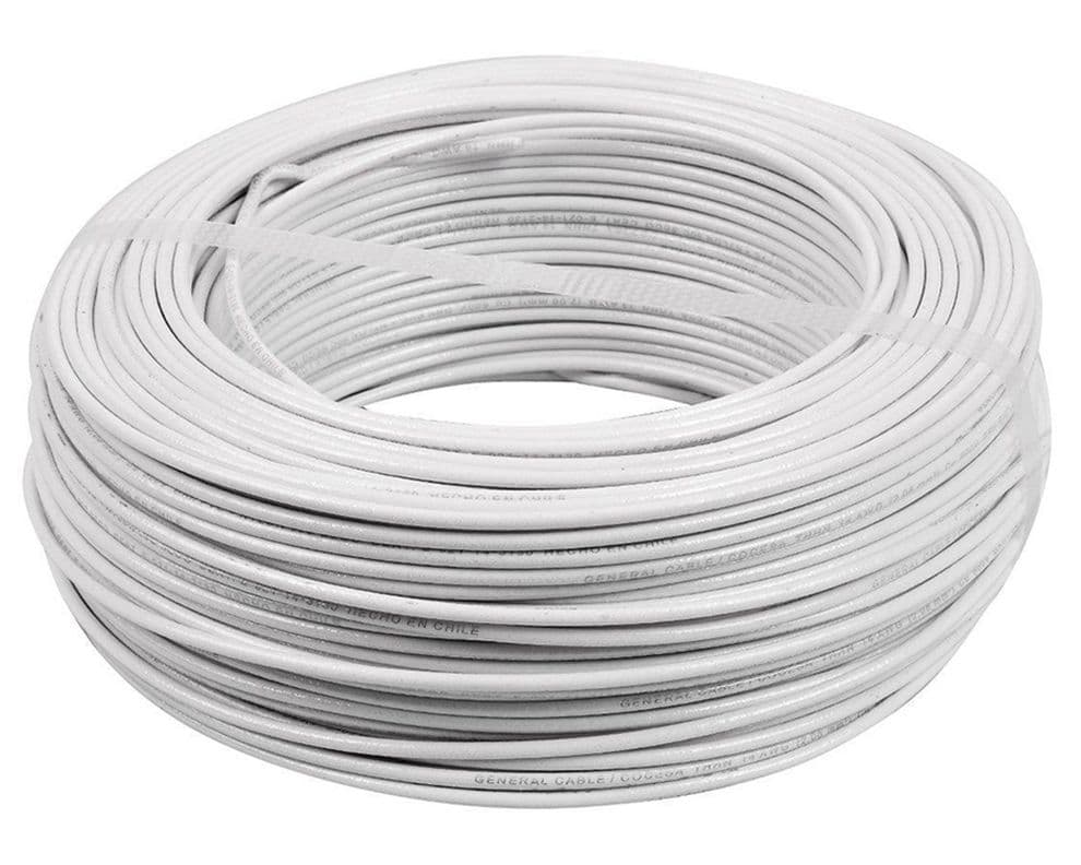 Cable evaflex 2,5 mm 50 m H07Z1-K blanco Cocesa.