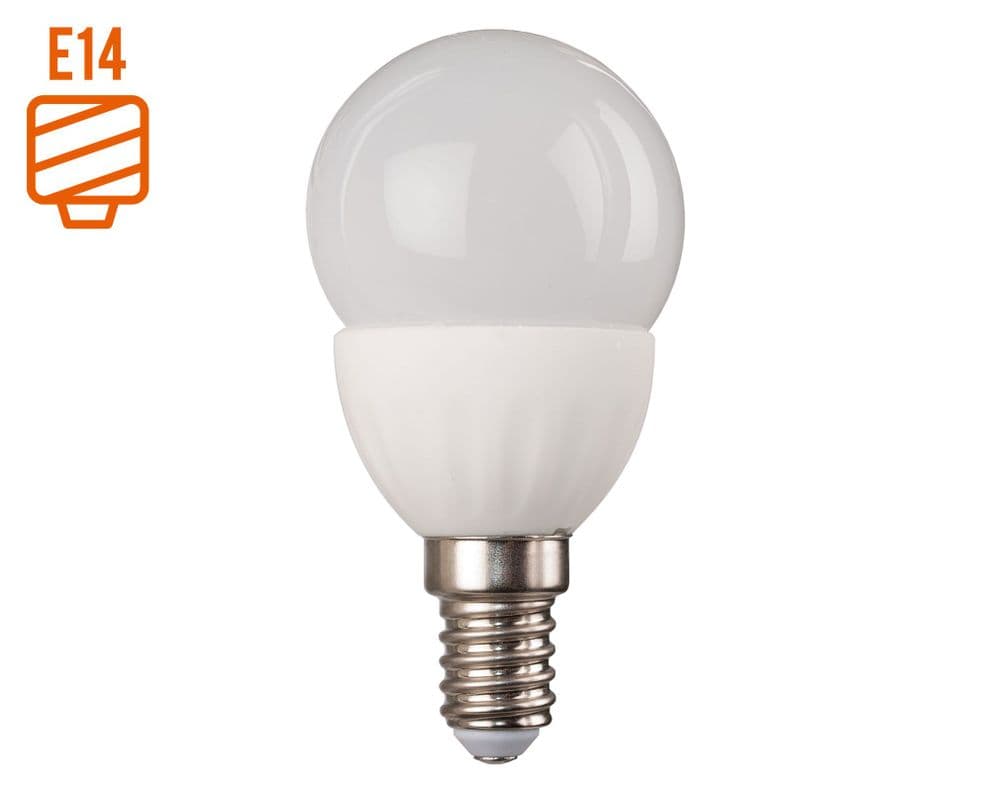 Ampolleta LED 6W E14 luz dia mini bola G45 Elfa