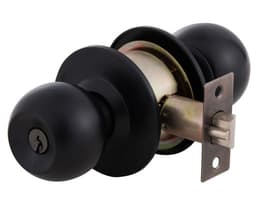 Cerradura cilindrica 101 dormitorio negro Oister