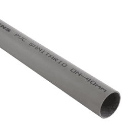 Tubo sanitario 40 mm 3 m PVC
