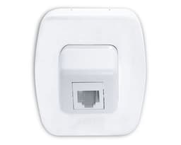 Enchufe telefono rj 11 tekna blanco Kalop