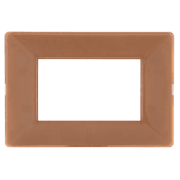 Tapa 3 modulos luminic block caramelo Kalop