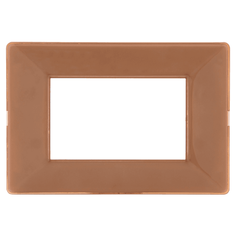 Tapa 3 modulos luminic block caramelo Kalop