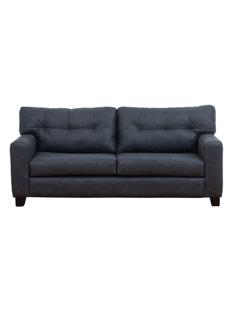 Sofa Berlin 3 Cuerpos Cuero Auris Negro