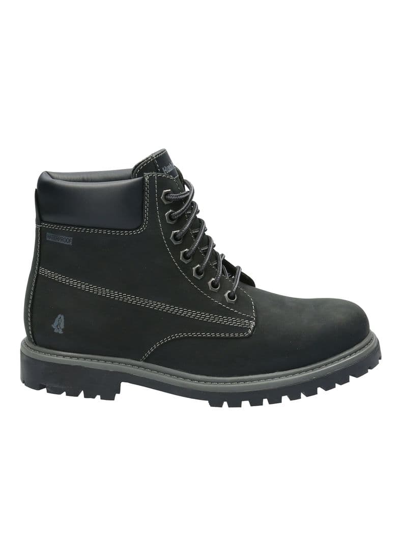 Botin Cuero Negam Ng Hombre Negro 42