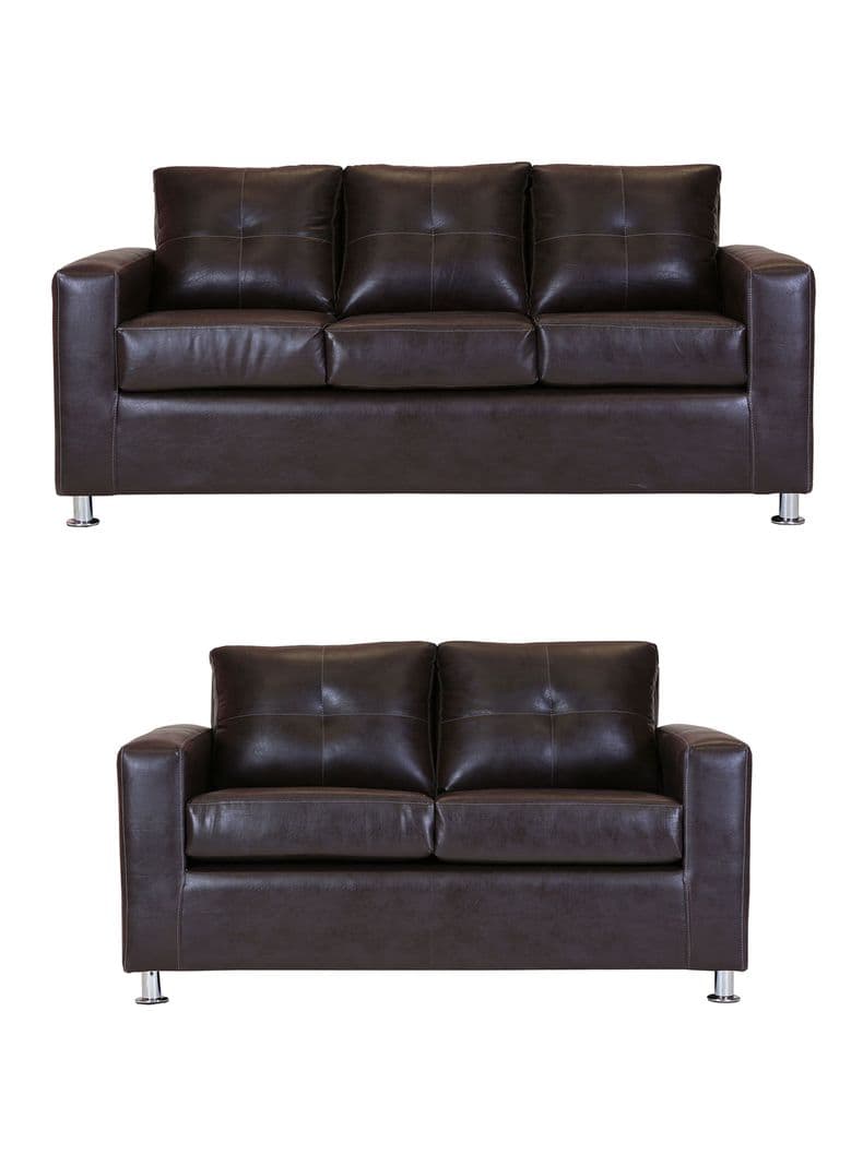 Juego Living George 3 Cuerpos + 2 Cuerpos PU Cafe