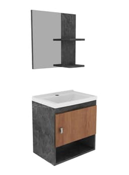 Kit Mueble Aereo con Lavamanos + Espejo Mural Marengo