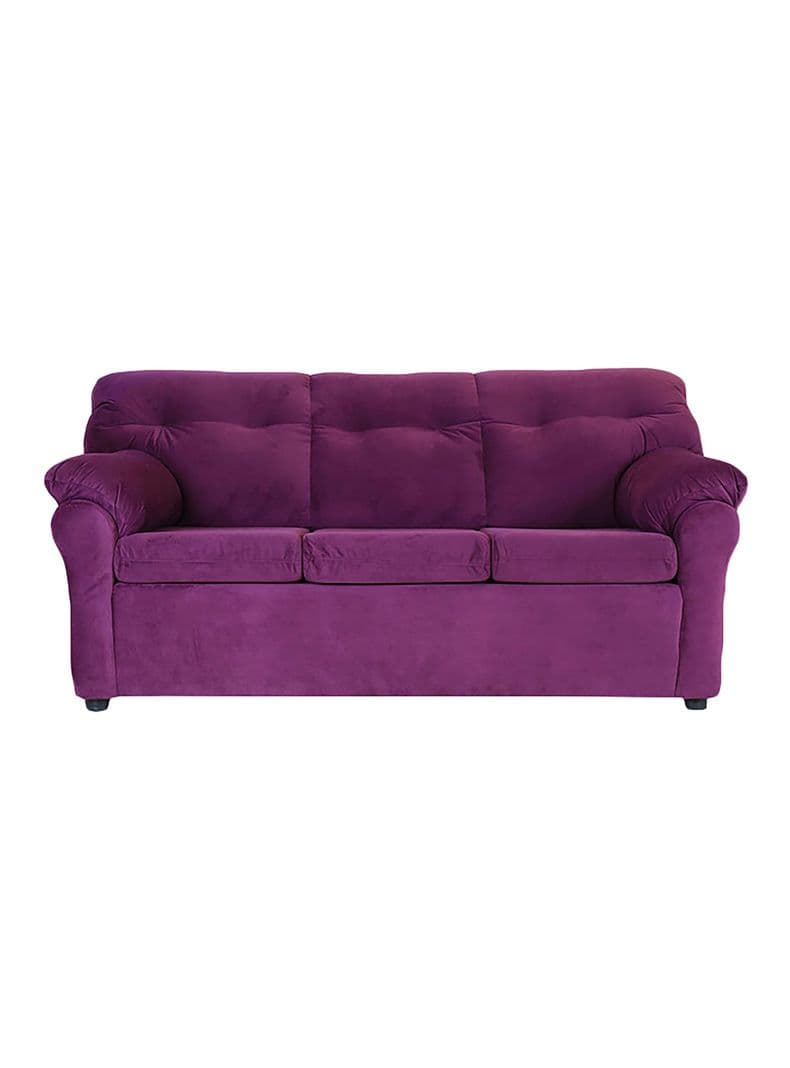 Sofa Felpa America 3 Cuerpos Morado Claro