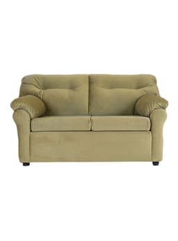 Sofa Felpa America 2 Cuerpos Verde Oscuro