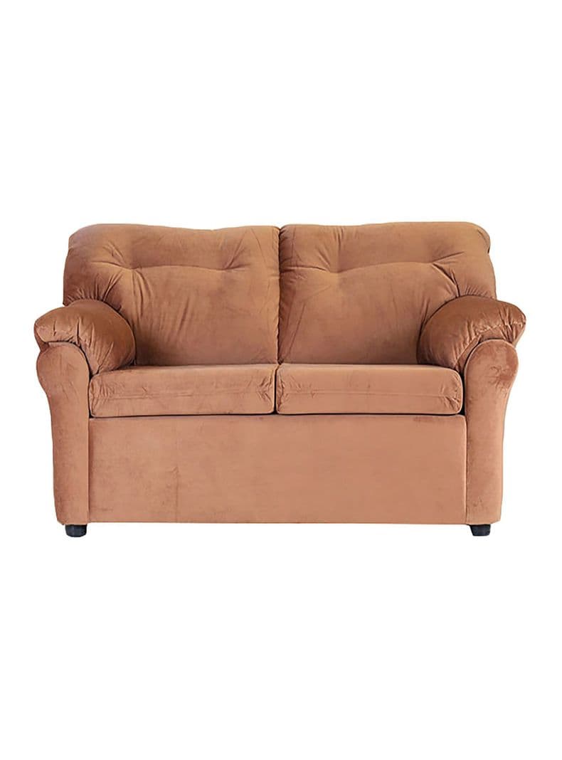 Sofa Felpa America 2 Cuerpos Beige Oscuro