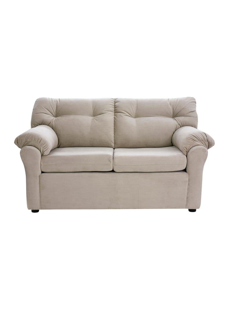 Sofa Felpa America 2 Cuerpos Beige