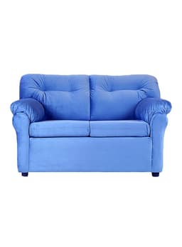 Sofa Felpa America 2 Cuerpos Azul Oscuro