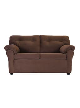 Sofa Felpa America 2 Cuerpos Cafe Oscuro