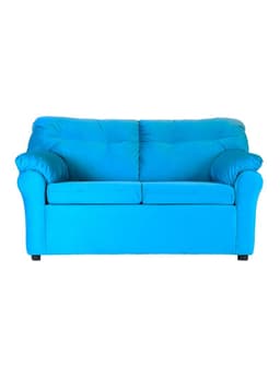 Sofa Felpa America 2 Cuerpos Turquesa