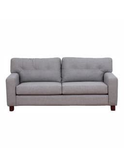 Sofa Berlin 3 Cuerpos Cuero Benevento Gris