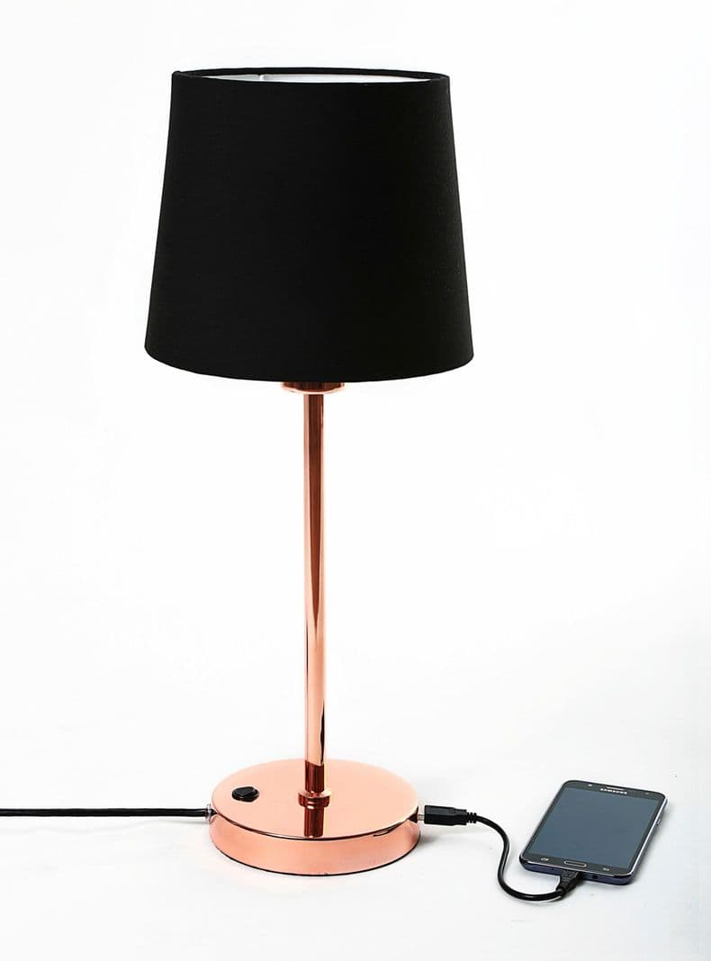 Lampara de Sobremesa Sm USB Cobre Diseno 3