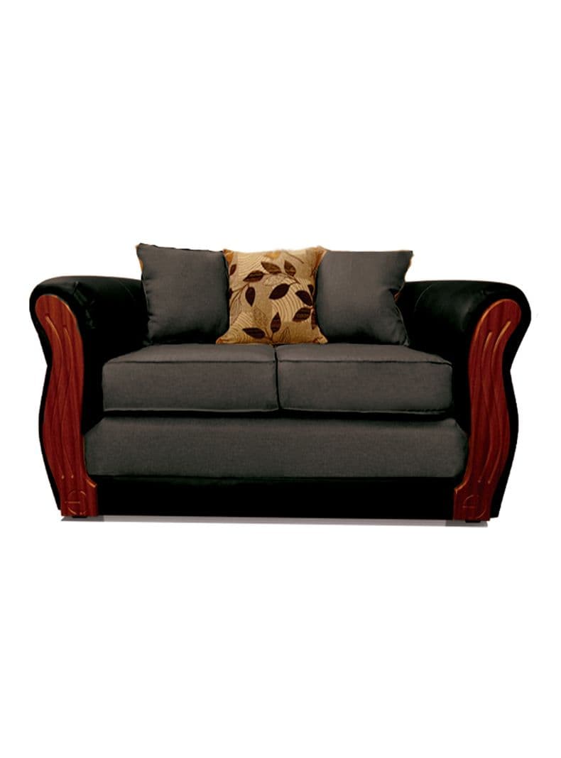 Sofa 2 Cuerpos Girona Tela/PU Gris