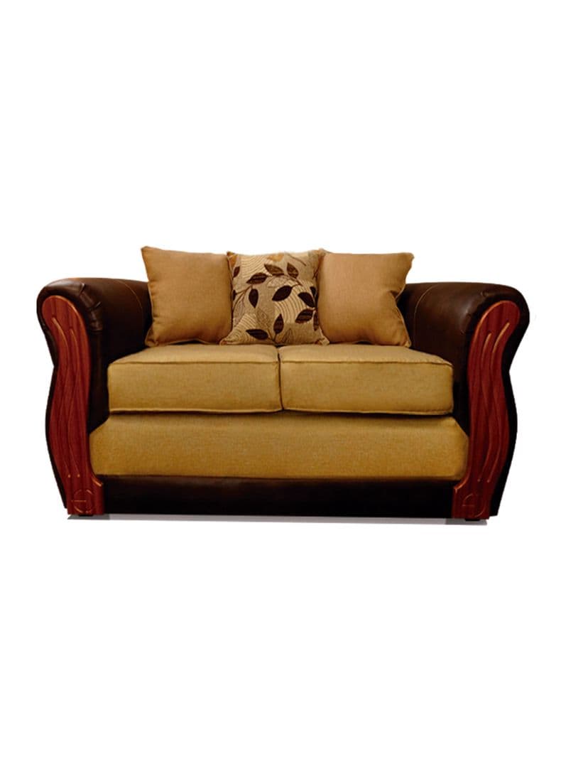 Sofa 2 Cuerpos Girona Tela/PU Beige