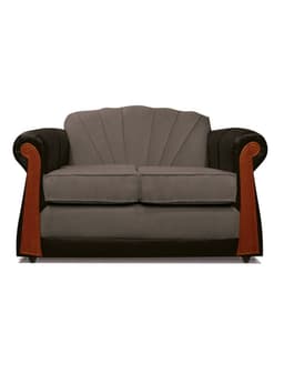 Sofa Marsella 2 Cuerpos Tela/Pu Gris