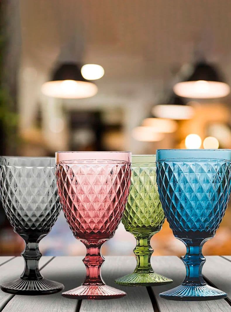 Set de 4 Copas Color Murano