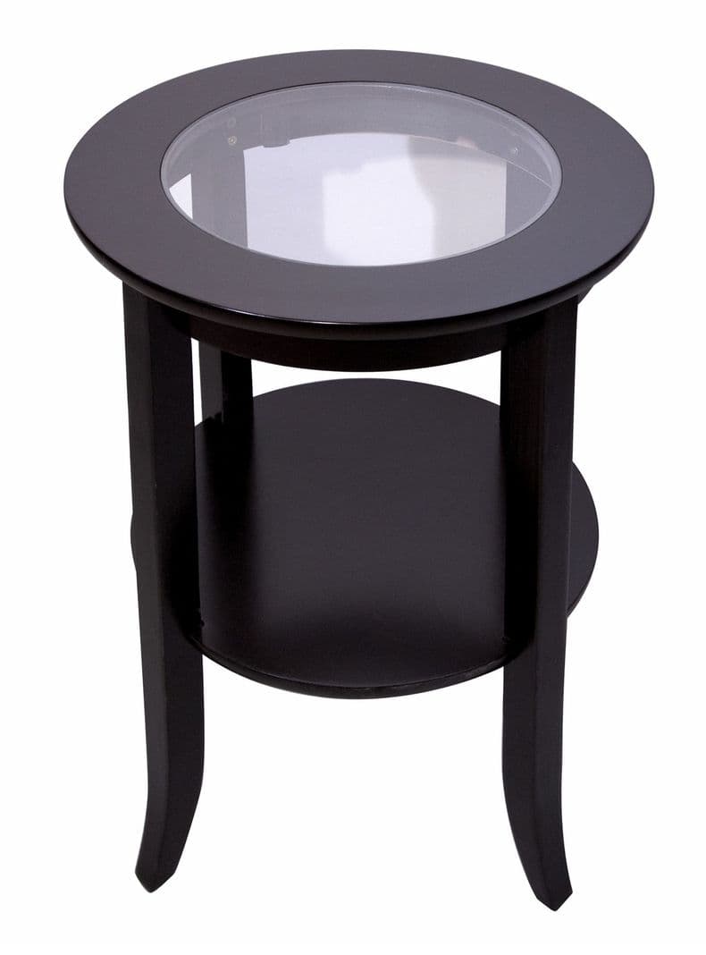 Mesa Kadar Lateral con Cubierta de Vidrio Kadar