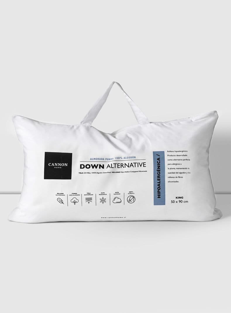 Almohada Microfibra Down Alternative 50x90 cm