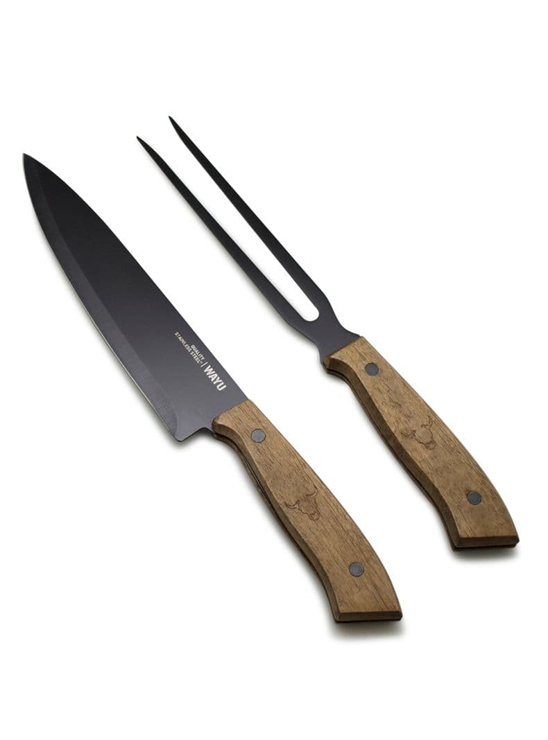 Cuchillo Wayu + Tenedor Prm Parrilla BBQ
