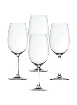 Set 4 Copas Cristal Salute Bordeaux
