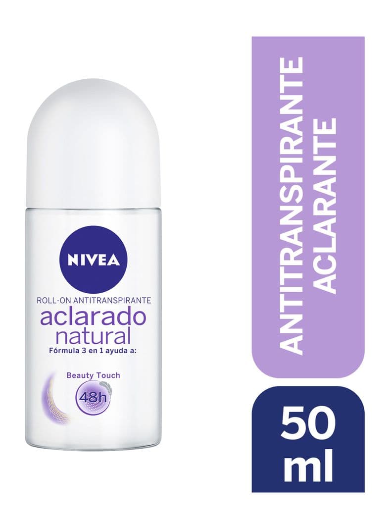 Desodorante Mujer Aclarado Natural Beauty Touch Roll On 50 ml Nivea