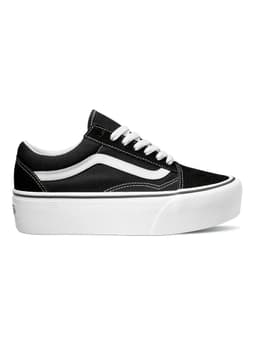Zapatilla Urbana Negra Old Skool Stackform Mujer Negro 34.5