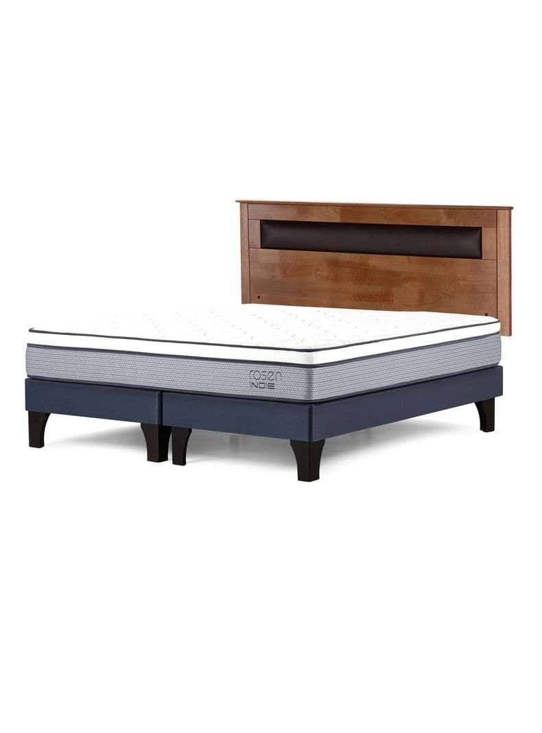 Cama Europea Indie King + Respaldo Ferrara