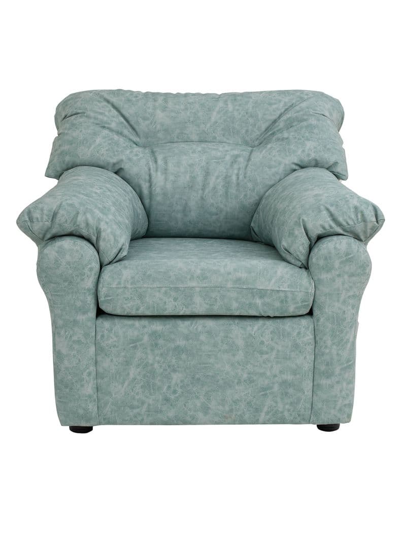 Sofa 1 Cuerpo Cuero Auris Verde Claro
