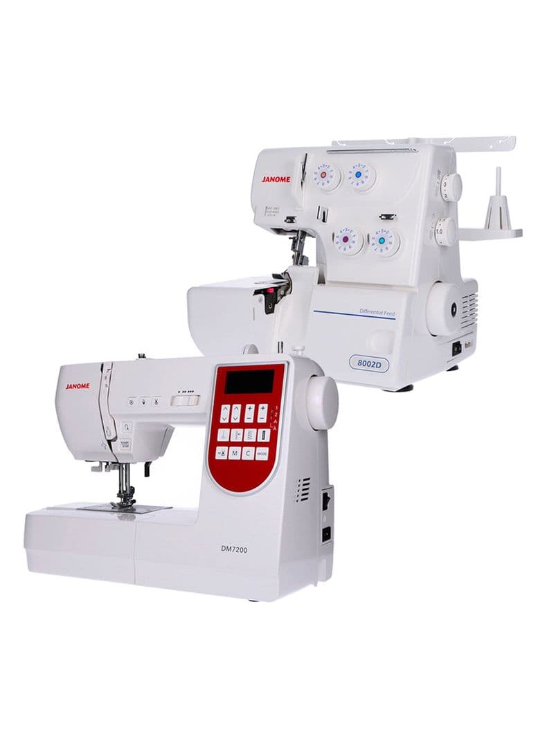 Set Maquinas de Coser DM7200 + 8002D