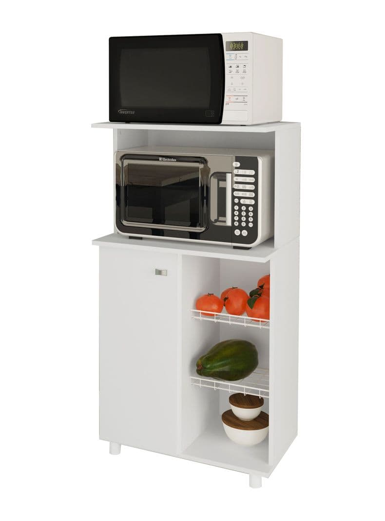 Mueble Microondas 1 Puerta Blanco