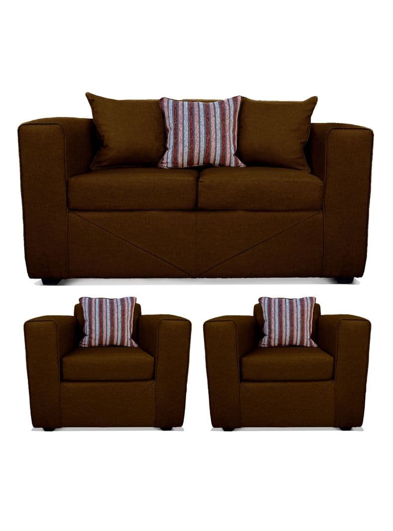Juego Living Santa Fe Sofa + 2 Sillones Cafe