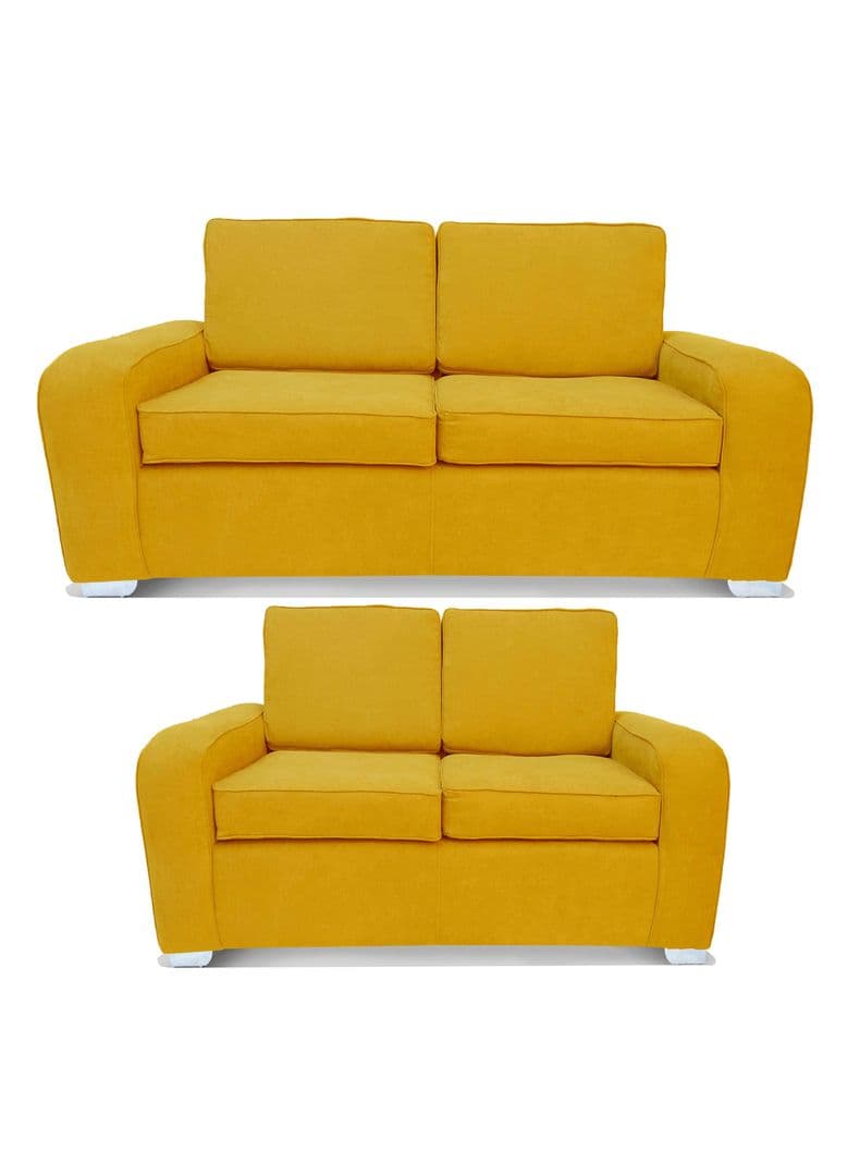 Juego Living Boston Sofa 3C + Sofa 2C Dorado