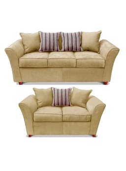 Juego Living Minesota Sofa 3C + Sofa 2C Beige