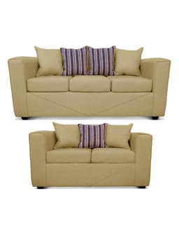 Juego Living Santa Fe Sofa 3C + Sofa 2C Beige