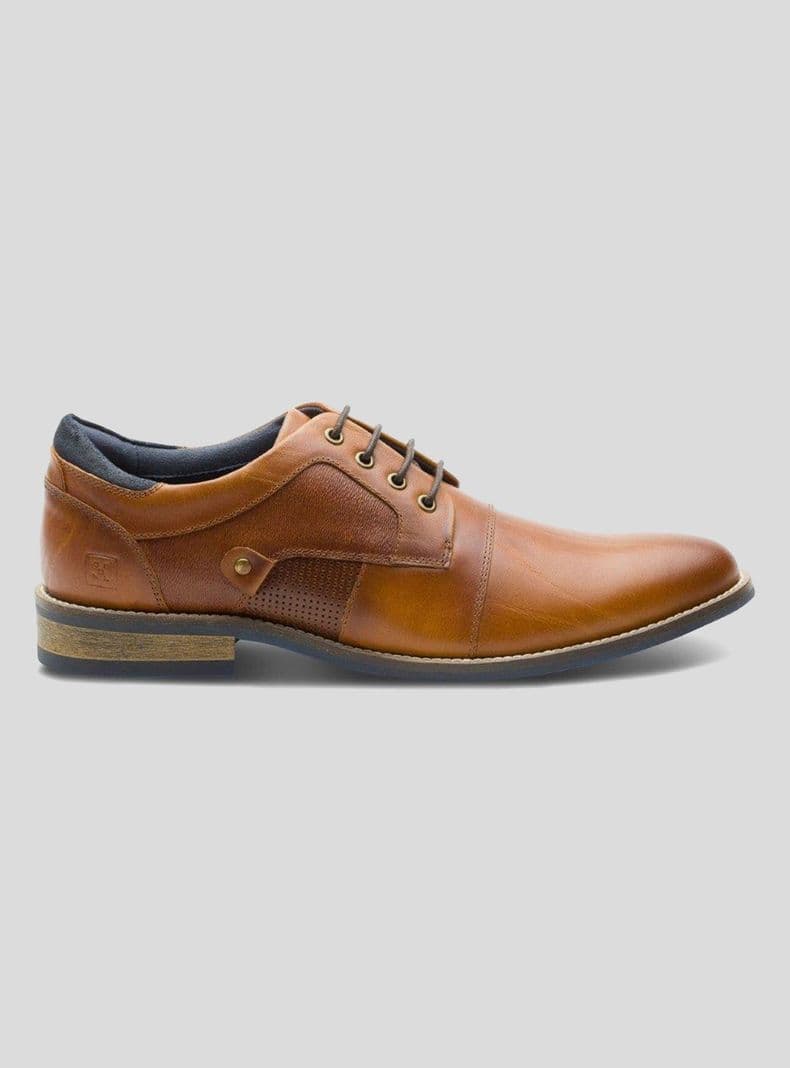 Zapato Vestir Denizen Cuero Hombre Cafe 39
