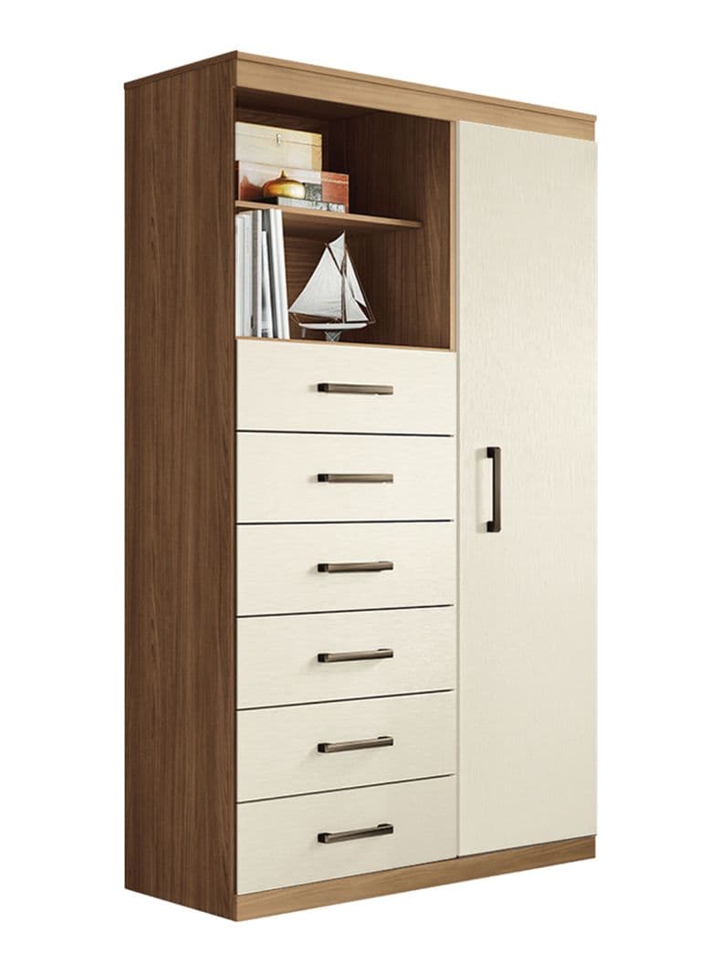 Comoda Maraba 7 Cajones 1 Puerta Jatoba Arena Natural