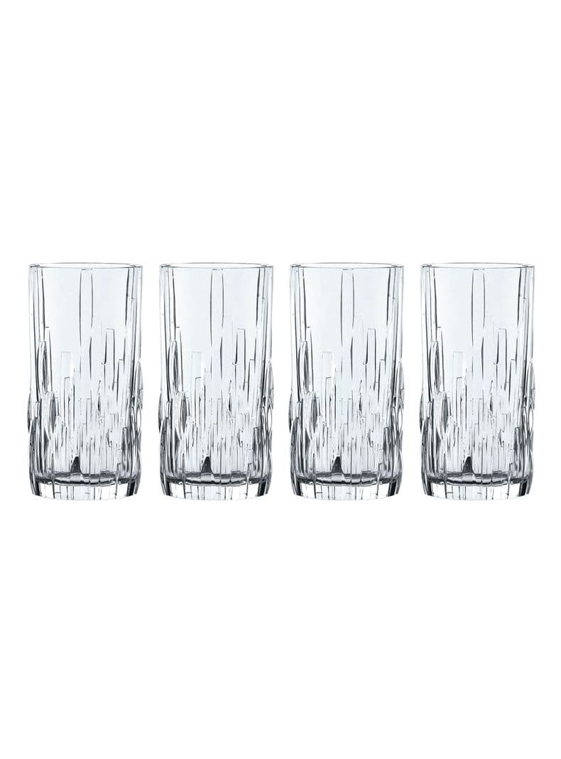 Set 4 Vasos Cristal Whisky Shu Fa Longdrink