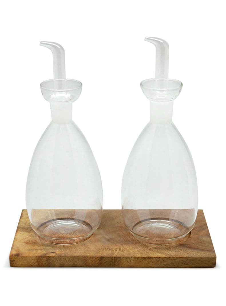Set Alcuza + Base Madera