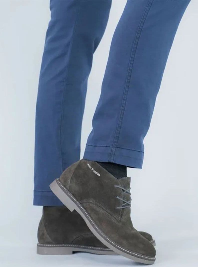 Botin New Safari Cuero Hombre Gris 39