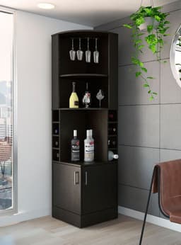 Bar Esquinero Kava Beijing Wengue TuHome Negro