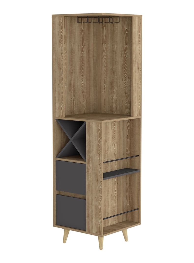 Bar Esquinero Salem Miel-Plomo Beige