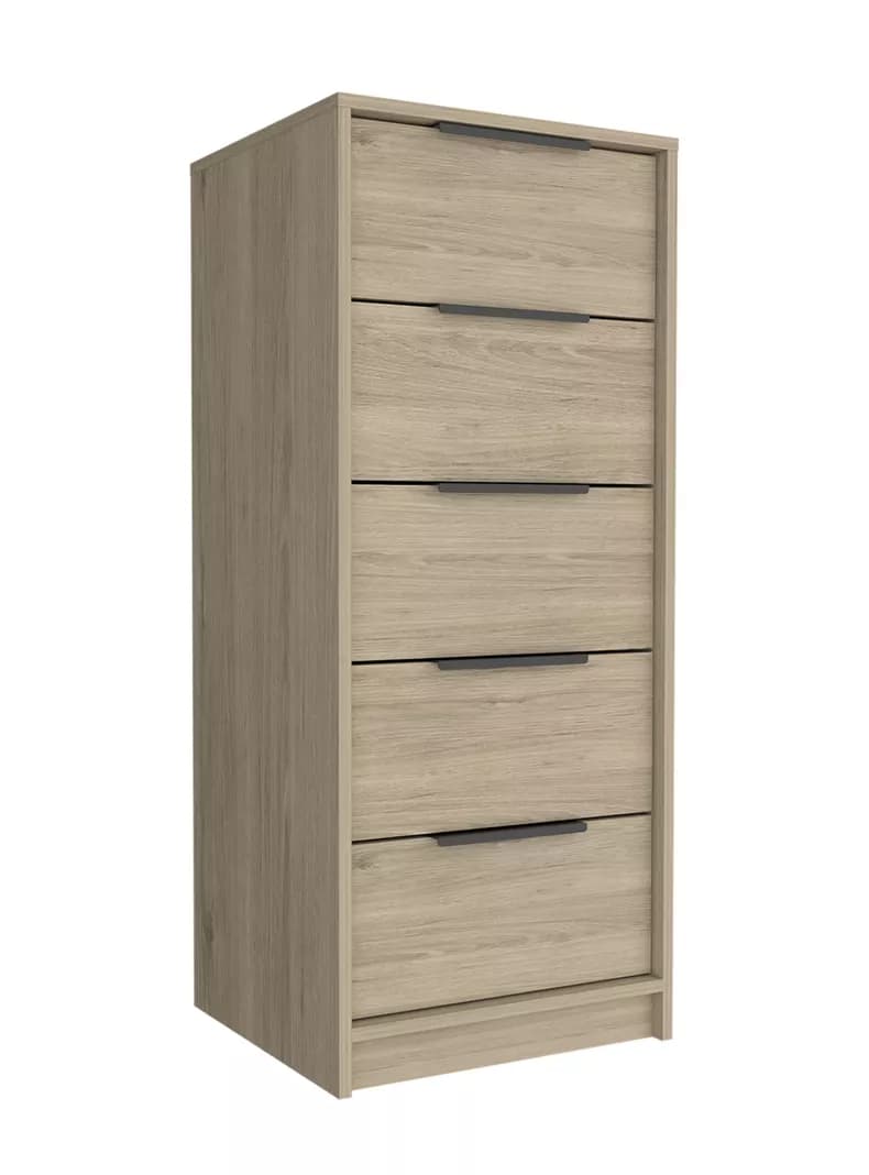Comoda Kaia 5 Cajones Caramelo-Wengue Beige