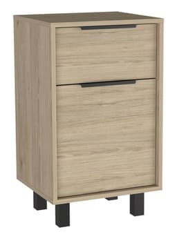 Velador Kaia Z-41 1 Cajon 1 Puerta Caramelo-Wengue Beige