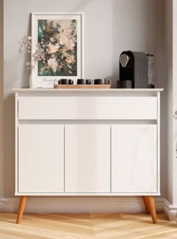 Buffet Zeus 3 Puertas 1 Cajon Blanco